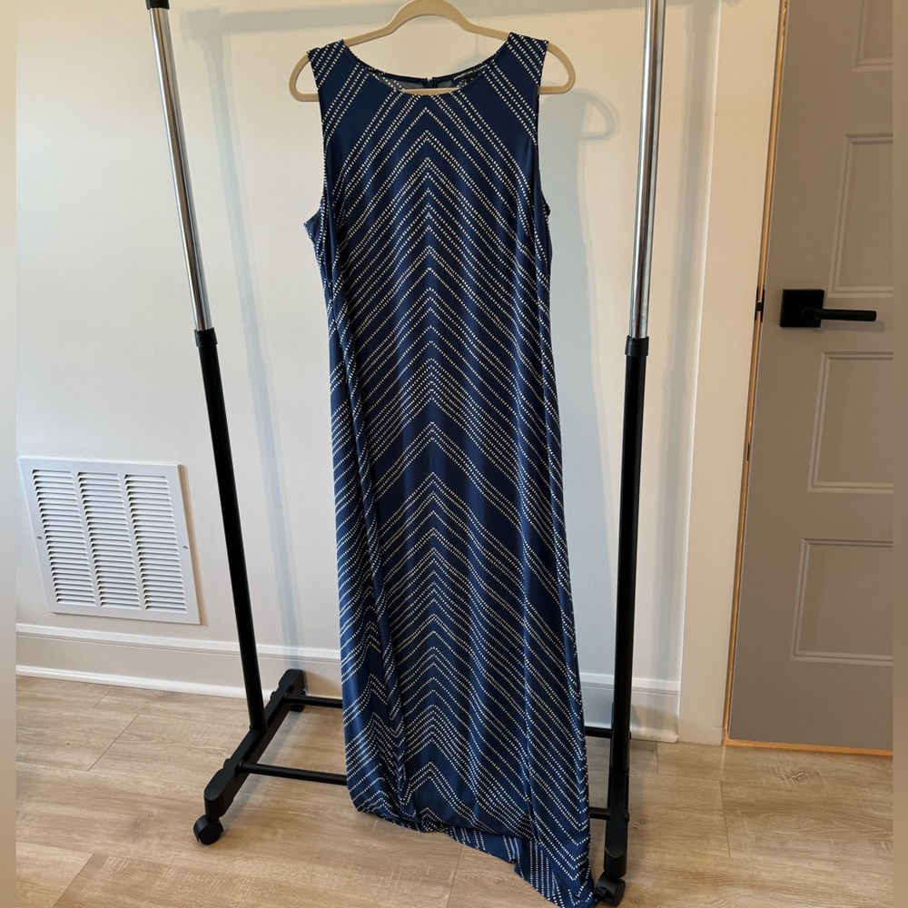 American Living Blue and White Dress | Size 16